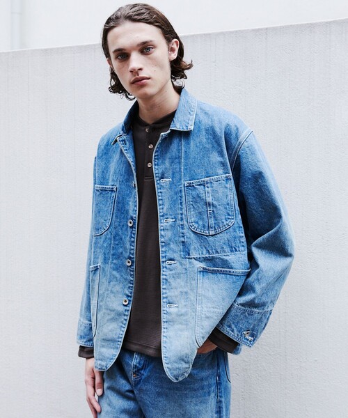 UNITED TOKYO(ユナイテッドトウキョウ)の「【数量限定】13oz SELVEDGE DENIM カバーオール(カバーオール・メンズ・ライトブルー/ダークインディゴブルー・1/2)」の18枚目の写真