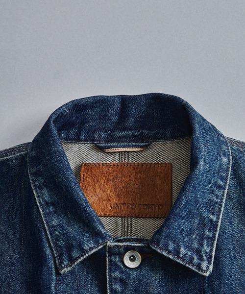 UNITED TOKYO(ユナイテッドトウキョウ)の「【数量限定】13oz SELVEDGE DENIM カバーオール(カバーオール・メンズ・ライトブルー/ダークインディゴブルー・1/2)」の2枚目の写真
