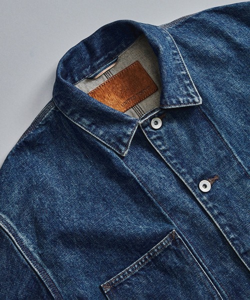 UNITED TOKYO(ユナイテッドトウキョウ)の「【数量限定】13oz SELVEDGE DENIM カバーオール(カバーオール・メンズ・ライトブルー/ダークインディゴブルー・1/2)」の10枚目の写真