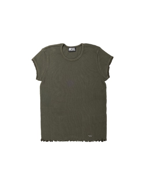 DIESEL（ディーゼル）の「ウィメンズ Tシャツ T-ANGIE-LACES（Tシャツ/カットソー・レディース・ブラック/グリーン/ホワイト/イエロー/ピンク・SMALL/MEDIUM/LARGE）」の3枚目の写真