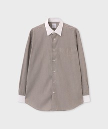 ストライプ クレリックドレスシャツ / 263205 801PRC