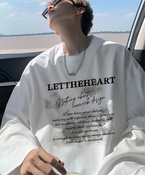 WESTBOY(ウエストボーイ)の「Y2K フロントグラフィックプリント ロングスリーブTシャツ WO26W7TP19(Tシャツ/カットソー・メンズ・ホワイト/ブラック・L/M/XL)」の3枚目の写真