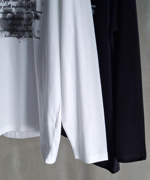 WESTBOY(ウエストボーイ)の「Y2K フロントグラフィックプリント ロングスリーブTシャツ WO26W7TP19(Tシャツ/カットソー・メンズ・ホワイト/ブラック・L/M/XL)」の13枚目の写真