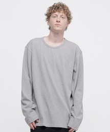 《DAILY/デイリー》BIG SIZE RIB L/S CREW NECK T-SHIRT / デイリー ビックサイズ リブ 長袖 Tシャツ / AVIREX / アヴィレックス