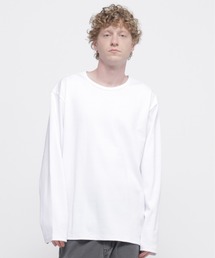 《DAILY/デイリー》BIG SIZE RIB L/S CREW NECK T-SHIRT / デイリー ビックサイズ リブ 長袖 Tシャツ / AVIREX / アヴィレックス