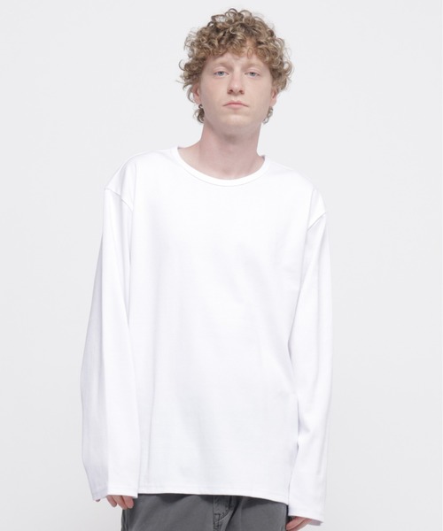 AVIREX(アヴィレックス)の「《DAILY/デイリー》BIG SIZE RIB L/S CREW NECK T-SHIRT / デイリー ビックサイズ リブ 長袖 Tシャツ / AVIREX / アヴィレックス(Tシャツ/カットソー・メンズ・グレー/ホワイト・XX-LARGE)」の1枚目の写真