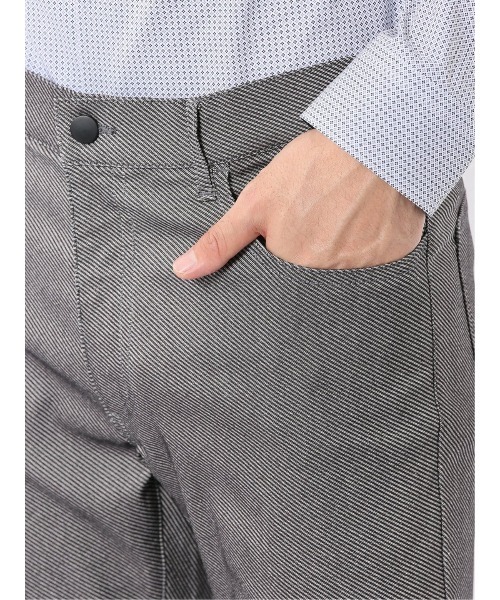 TAKA-Q(タカキュー)の「パンツ メンズ ストレッチ スリム 5ポケット テーパード カルゼ クロスストレッチ(チノパンツ・メンズ・ネイビー/グレー系その他2/カーキ・3L/X-LARGE/LARGE/MEDIUM/S/2S)」の5枚目の写真