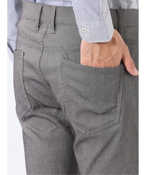 TAKA-Q(タカキュー)の「パンツ メンズ ストレッチ スリム 5ポケット テーパード カルゼ クロスストレッチ(チノパンツ・メンズ・ネイビー/グレー系その他2/カーキ・3L/X-LARGE/LARGE/MEDIUM/S/2S)」の6枚目の写真