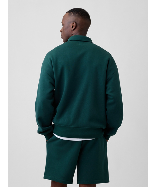 GAP（ギャップ）の「オーバーサイズ GAPロゴ 1/4ジップアップ スウェットシャツ（スウェット・メンズ・ブラック/ネイビー/グリーン・M/L/S/XS/XL）」の9枚目の写真
