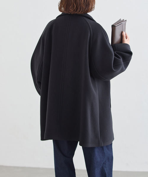 journal standard L'essage(ジャーナルスタンダードレサージュ)の「MANTECO/FABRICA ショートスタンドコート(その他アウター・レディース・カーキ/ネイビー/ブラック・38/36)」の20枚目の写真