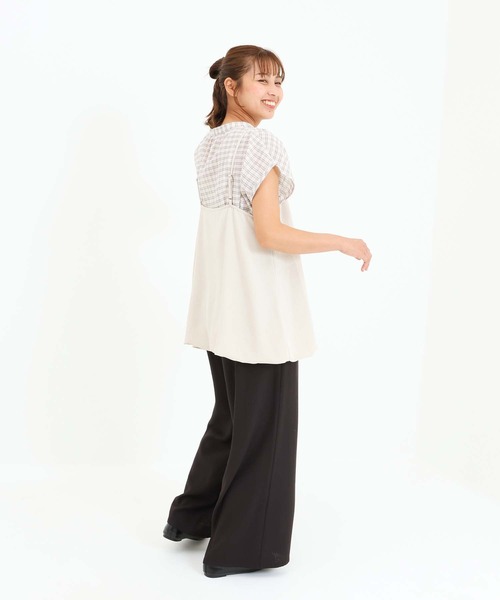 HEART MARKET(ハートマーケット)の「【接触冷感/吸水速乾】シボサテンバルーンキャミチュニック(チュニック・レディース・ブラック/チャコール/ダークブラウン/ナチュラル・FREE)」の15枚目の写真