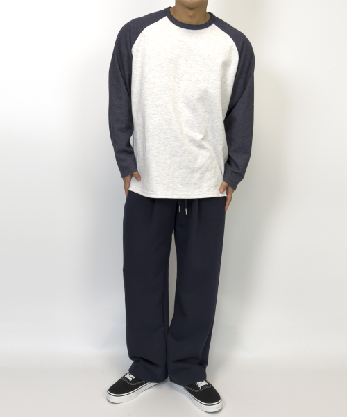 PACIENCIA(パシエンシア)の「ラグランオーバーサイズロングスリーブ インディゴグレー(Tシャツ/カットソー・メンズ・その他・LARGE/XX-LARGE/X-LARGE)」の3枚目の写真