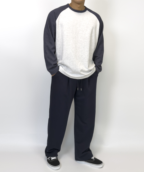 PACIENCIA(パシエンシア)の「ラグランオーバーサイズロングスリーブ インディゴグレー(Tシャツ/カットソー・メンズ・その他・LARGE/XX-LARGE/X-LARGE)」の4枚目の写真