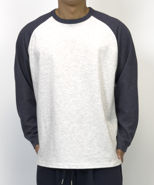 PACIENCIA(パシエンシア)の「ラグランオーバーサイズロングスリーブ インディゴグレー(Tシャツ/カットソー・メンズ・その他・LARGE/XX-LARGE/X-LARGE)」の6枚目の写真