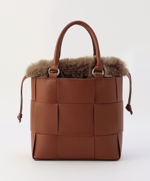 MICO COULIER(ミコクリエ)の「PU MESH 4WAY TOTE(トートバッグ・レディース・ブラウン・FREE)」の1枚目の写真