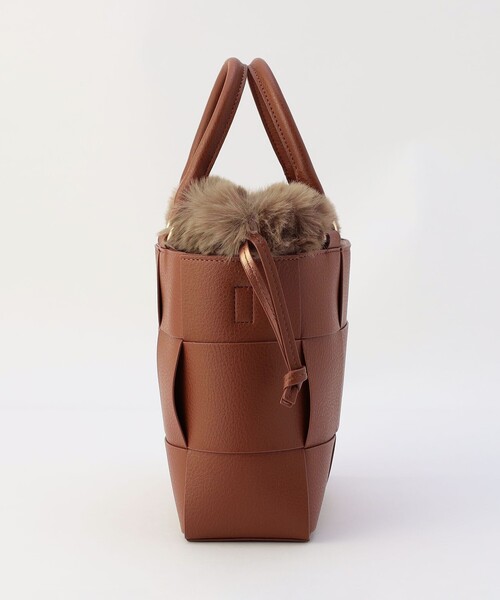 MICO COULIER(ミコクリエ)の「PU MESH 4WAY TOTE(トートバッグ・レディース・ブラウン・FREE)」の2枚目の写真