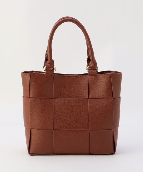 MICO COULIER(ミコクリエ)の「PU MESH 4WAY TOTE(トートバッグ・レディース・ブラウン・FREE)」の9枚目の写真