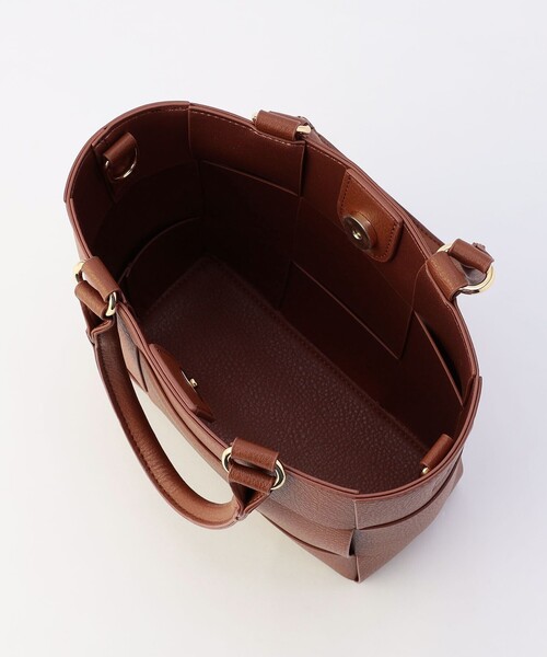 MICO COULIER(ミコクリエ)の「PU MESH 4WAY TOTE(トートバッグ・レディース・ブラウン・FREE)」の10枚目の写真