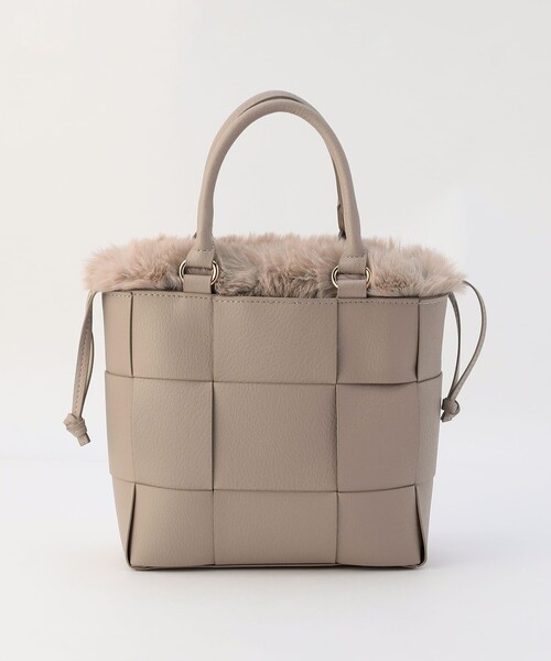MICO COULIER(ミコクリエ)の「PU MESH 4WAY TOTE(トートバッグ・レディース・ブラウン・FREE)」の14枚目の写真