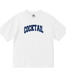 NOBOUND（ノーバウンド） 半袖Tシャツ COCKTAIL カクテル ロゴ プリント ビッグシルエット トップス カットソー メンズ ユニセックス