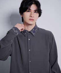 Ellno Loset（エルノロゼット）の「【UVカット＆イージーケア】ローズ刺繍シャツ/26LS（シャツ/ブラウス）」