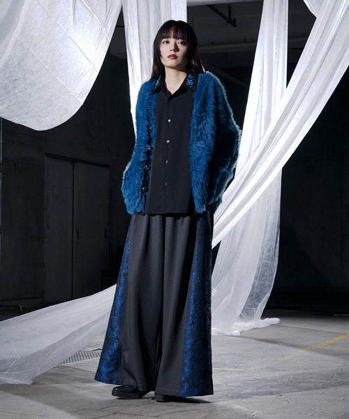 Ellno Loset（エルノロゼット）の「【UVカット＆イージーケア】ローズ刺繍シャツ/26LS（シャツ/ブラウス・メンズ・ブラック/ブルーグリーン/チャコール/オフホワイト・LARGE/MEDIUM/SMALL）」の9枚目の写真