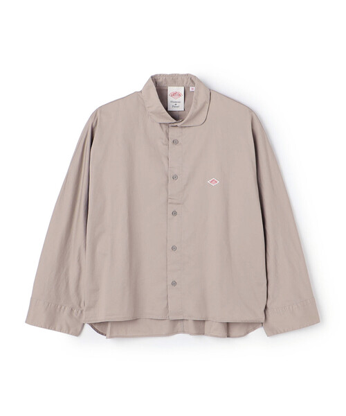 DANTON(ダントン)の「Women's High Count Twill Dolman Sleeve Shirt(シャツ/ブラウス・レディース・ブラウン系その他2/ピンク/チャコール・36/38)」の1枚目の写真