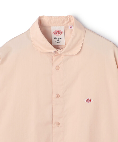 DANTON(ダントン)の「Women's High Count Twill Dolman Sleeve Shirt(シャツ/ブラウス・レディース・ブラウン系その他2/ピンク/チャコール・36/38)」の6枚目の写真