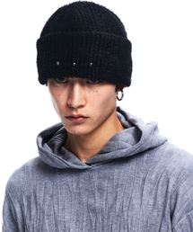 RSSC（アールエスエスシー）の「RIVET HAIRY KNIT BEANIE - BLACK（ニットキャップ/ビーニー）」