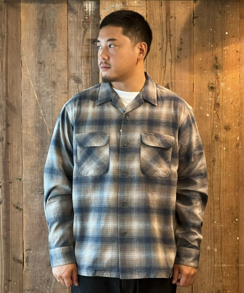 PENDLETON(ペンドルトン)の「【PENDLETON】L/S Shaggy Open Collar Shirt(シャツ/ブラウス・メンズ・アクア/ブルー/ネイビー/グレー・LARGE/MEDIUM)」の3枚目の写真