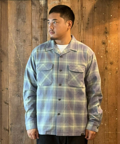 PENDLETON(ペンドルトン)の「【PENDLETON】L/S Shaggy Open Collar Shirt(シャツ/ブラウス・メンズ・アクア/ブルー/ネイビー/グレー・LARGE/MEDIUM)」の1枚目の写真