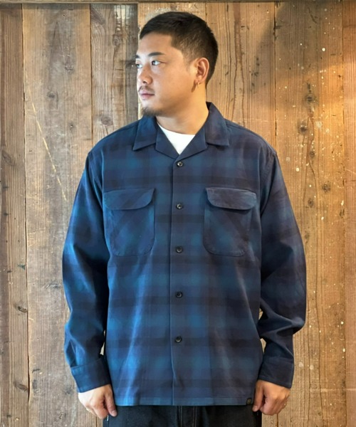 PENDLETON(ペンドルトン)の「【PENDLETON】L/S Shaggy Open Collar Shirt(シャツ/ブラウス・メンズ・アクア/ブルー/ネイビー/グレー・LARGE/MEDIUM)」の4枚目の写真