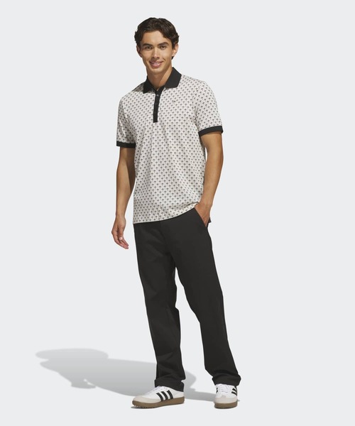 adidas(アディダス)の「オリジナルス オールオーバー トレフォイル ポロ【adidas Golf/アディダスゴルフ】(ポロシャツ・メンズ・ブラック・SMALL/XX-LARGE/LARGE/MEDIUM)」の5枚目の写真
