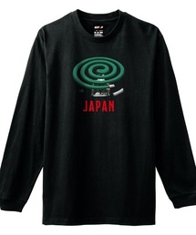 NIPOP（ニポップ） 長袖Tシャツ 蚊取り線香 イラスト 和 プリント インバウンド お土産 ロンT トップス カットソー メンズ ユニセックス