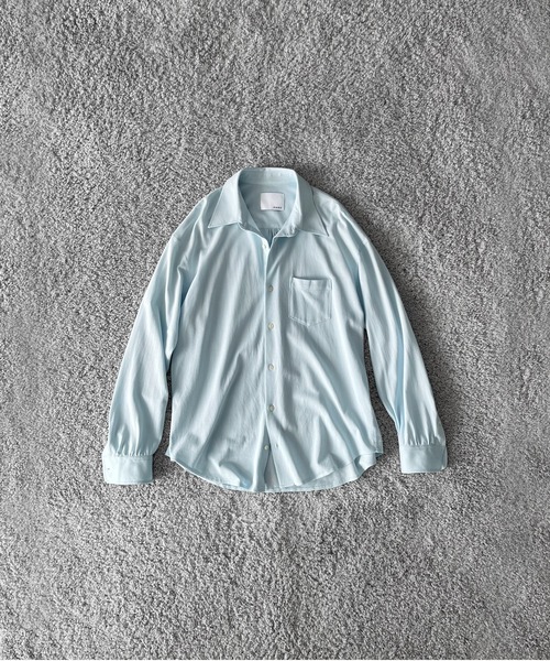 KAIKO（カイコー）の「KAIKO Regular collar shirt（シャツ/ブラウス・メンズ・ライトブルー/オフホワイト・2/1）」の2枚目の写真