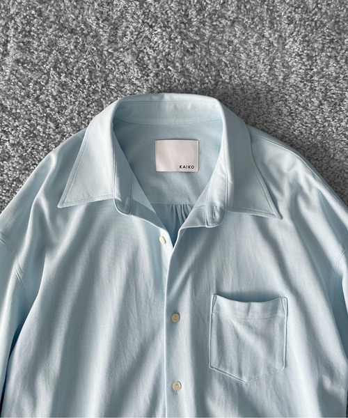 KAIKO（カイコー）の「KAIKO Regular collar shirt（シャツ/ブラウス・メンズ・ライトブルー/オフホワイト・2/1）」の5枚目の写真