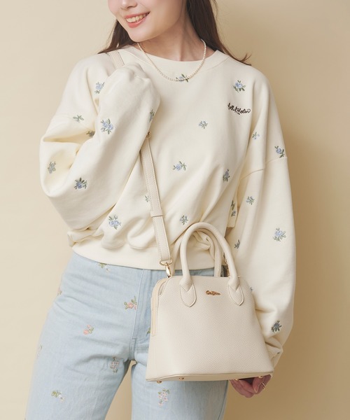 Cath Kidston(キャスキッドソン)の「2WAYハンドバッグ Bows&Rose(ハンドバッグ・レディース・アイボリー/ネイビー/ブラック/ピンク・FREE)」の1枚目の写真