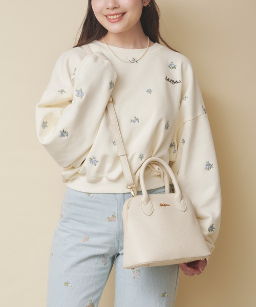 Cath Kidston(キャスキッドソン)の「2WAYハンドバッグ Bows&Rose(ハンドバッグ・レディース・アイボリー/ネイビー/ブラック/ピンク・FREE)」の6枚目の写真