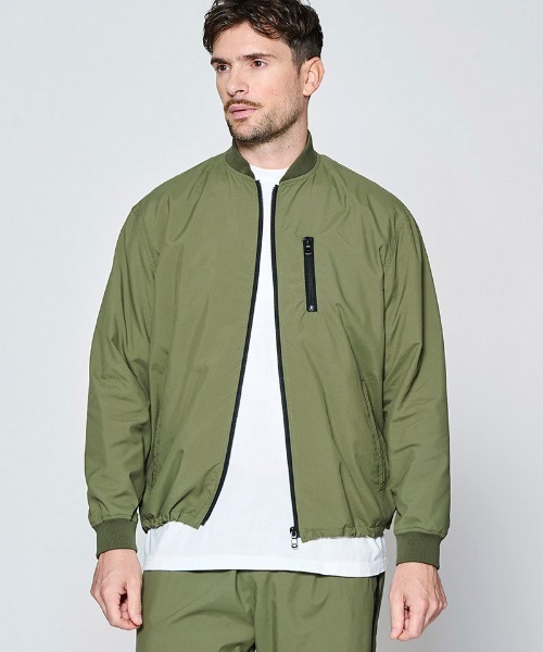 ACANTHUS(アカンサス)の「mj11926- SUPPLEX(R) Nylon Contrast Zip Jacket ナイロンジップアップジャケット(JK2703)(ナイロンジャケット・メンズ・オリーブ/ブラック・XL/L/M/S)」の1枚目の写真