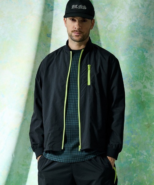 ACANTHUS(アカンサス)の「mj11926- SUPPLEX(R) Nylon Contrast Zip Jacket ナイロンジップアップジャケット(JK2703)(ナイロンジャケット・メンズ・オリーブ/ブラック・XL/L/M/S)」の2枚目の写真