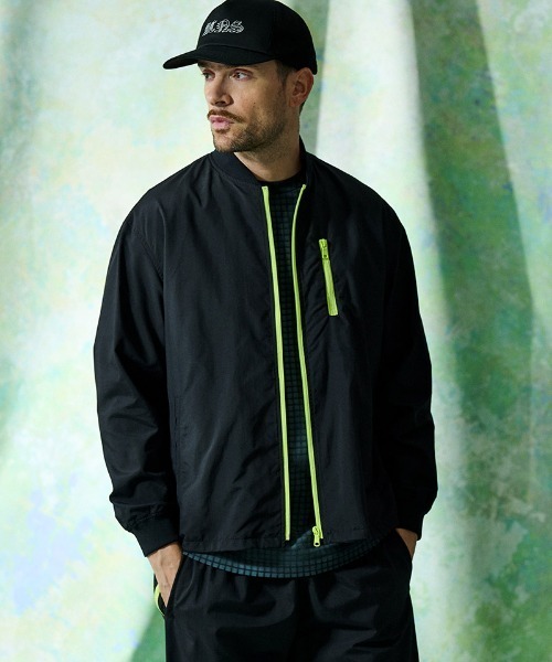 ACANTHUS(アカンサス)の「mj11926- SUPPLEX(R) Nylon Contrast Zip Jacket ナイロンジップアップジャケット(JK2703)(ナイロンジャケット・メンズ・オリーブ/ブラック・XL/L/M/S)」の3枚目の写真