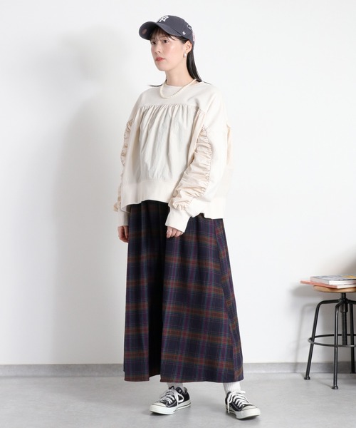BEVERLY HILLS POLO CLUB(ビバリーヒルズポロクラブ)の「【BEVERLY HILLS POLO CLUB】ネルチェックキャミワンピース(ワンピース・レディース・グレー/ネイビー・M)」の14枚目の写真