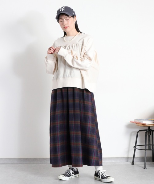 BEVERLY HILLS POLO CLUB(ビバリーヒルズポロクラブ)の「【BEVERLY HILLS POLO CLUB】ネルチェックキャミワンピース(ワンピース・レディース・グレー/ネイビー・M)」の13枚目の写真