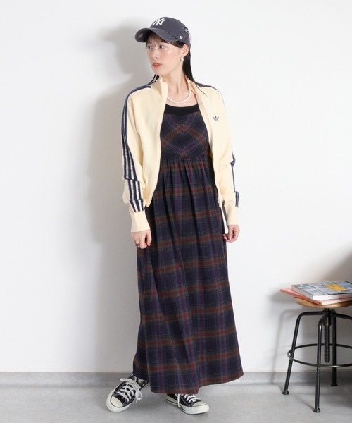 BEVERLY HILLS POLO CLUB(ビバリーヒルズポロクラブ)の「【BEVERLY HILLS POLO CLUB】ネルチェックキャミワンピース(ワンピース・レディース・グレー/ネイビー・M)」の16枚目の写真