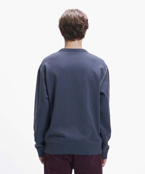 LACOSTE(ラコステ)の「エンザイムウォッシュ テクスチャーロゴ ヴィンテージクルーネックスウェット(スウェット・メンズ・イエロー/アイボリー/ダークグレー・4/3/2/5)」の6枚目の写真