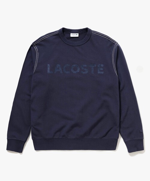 LACOSTE(ラコステ)の「エンザイムウォッシュ テクスチャーロゴ ヴィンテージクルーネックスウェット(スウェット・メンズ・イエロー/アイボリー/ダークグレー・4/3/2/5)」の8枚目の写真