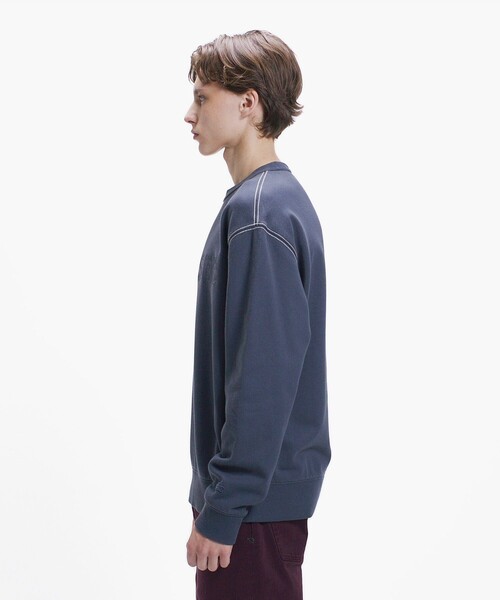 LACOSTE(ラコステ)の「エンザイムウォッシュ テクスチャーロゴ ヴィンテージクルーネックスウェット(スウェット・メンズ・イエロー/アイボリー/ダークグレー・4/3/2/5)」の9枚目の写真