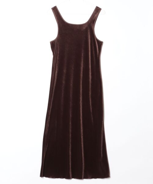 TODAYFUL（トゥデイフル）の「Velour Pencil Dress 12620303（ワンピース・レディース・ブラック/ブラウン・36/38）」の2枚目の写真