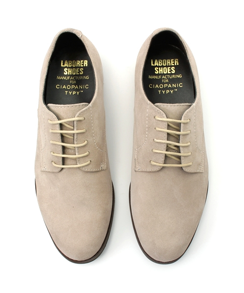 CIAOPANIC TYPY（チャオパニックティピー）の「【LABORER SHOES×CIAOPANIC TYPY】オイルドレザーオックスフォードシューズ（ドレスシューズ・メンズ・ベージュ/ブラック/ブラウン・9/8.5/8）」の7枚目の写真