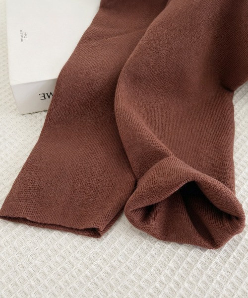Miniministore（ミニミニストア）の「ニットトップス 長袖 クロスニット 秋冬（ニット/セーター・レディース・グレー/ブラック/ブラウン/ライトベージュ・FREE）」の16枚目の写真